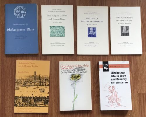 WILLIAM SHAKESPEARE Drama Studies 12 Book / Booklet Lot About THE BARD - Imagen 4 de 6