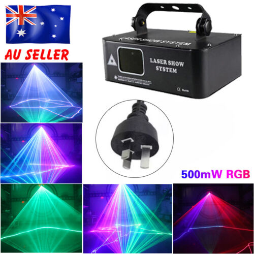 500mW DMX RGB LED Laser Beam Scanner Projector DJ Disco Party Stage Laser Lights - Picture 3 of 10
