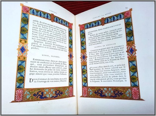 (1860) Book of Hours ⚜ 180 CHROMOLITHOGRAPHS ⚜ Roman Christian Antique Bible Art - Picture 22 of 24