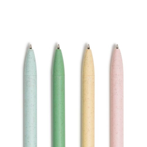 U Brands U-Eco Ballpoint Pens, Retractable, Speckle, Black Ink, 4 Count, 0.7mm, - Picture 4 of 5