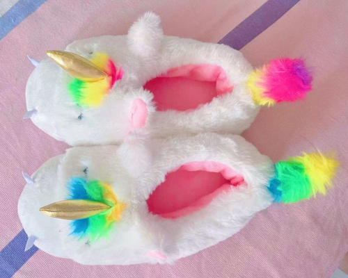Unicorn Slippers for Girls Toddler Slippers Kids House Slippers Slip on Comforta - Picture 4 of 12