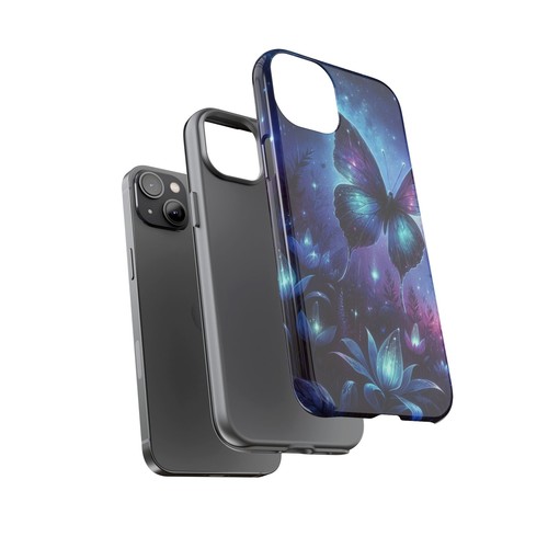 Celestial Butterfly Phone Case For iPhone, Cosmic Floral Design Protective Cover - Picture 80 of 131