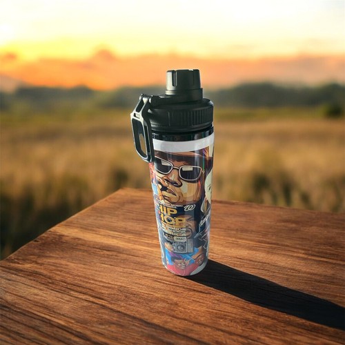Hip Hop/ Rap Reusable Water Bottle 850ml Aluminium - Picture 5 of 9