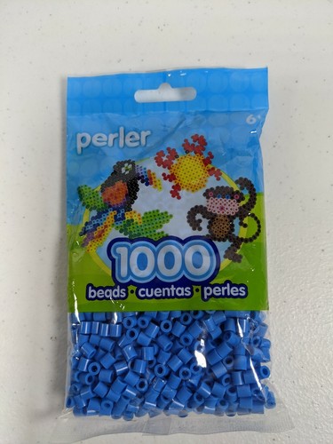 Perler Beads Lot 3 Packs 1000 Each Iron On Fuse Red Light Blue Tan Colors - Picture 4 of 7