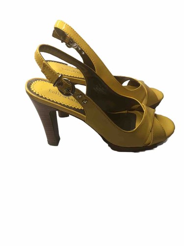 Kelly & Katie Damen-Sandalen 7,5 M gelb Fersenriemen offene Zehenpartie Schnalle Seiten - Bild 2 von 10