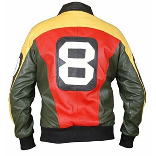 8 Ball Seinfeld David Puddy Patrick Warburton Bomber Kunstleder Cosplay Jacke - Bild 3 von 7