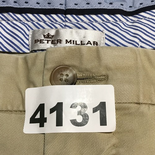 Peter Millar Shorts Mens Beige Pima Cotton Stretch Walk Golf Actual 48 (Tag 50) - Picture 8 of 8