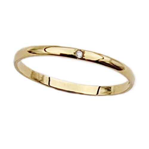 18kt Yellow Gold Diamond Chain Men's Women Faith Firm Ring - Picture 2 of 9