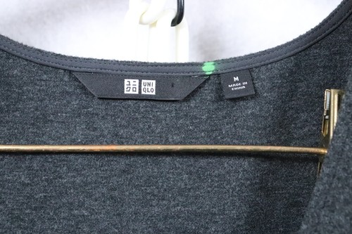 Uniqlo Brushed Jersey Sleeveless Dress Gray V-neck Pockets Mindi Women's Medium - Picture 4 of 12