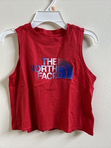 The North Face Big Girls Tie Back Tank Top Red S - Picture 1 of 4