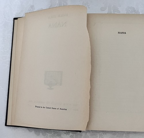 Vintage NANA • Emile Zola • The Book League of America • 1937 - Bild 5 von 7