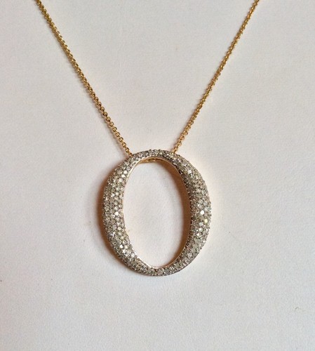 14K YELLOW GOLD 1.00 CT OVAL-SHAPED DIAMOND PENDANT WITH 18" CHAIN RET $1985 - Picture 11 of 12