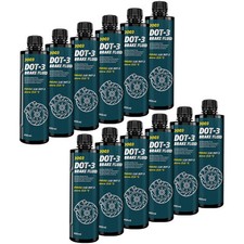 12 x 450 ml MANNOL Bremsflüssigkeit DOT3 SAE J1703 Bremsen Flüssigkeit DOT 3