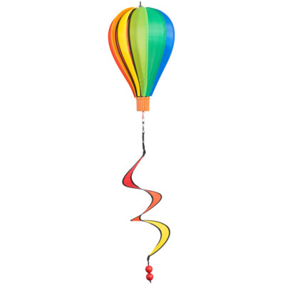 Windspiel Heißluftballon MICRO Rainbow Ballon:Ø 17cmx 28cm Gartendeko CIM Deko
