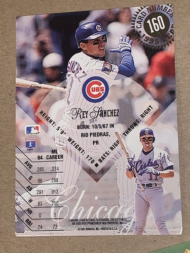 1995 Leaf Gold #160 Rey Sanchez NM-MT MLB Baseballkarte - Bild 2 von 2