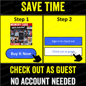 Dino Crisis PS1 Memory Card 100% Unlocked Completed Saves