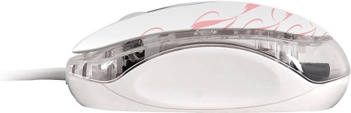 Wintec FileMate Imagine Series M1810 USB Mini Mouse White/Pink Angel Tulip - Picture 3 of 5