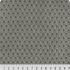 Charcoal Minky Dimple Dot Fabric - 60" Wide - Sold by the Yard Bolt