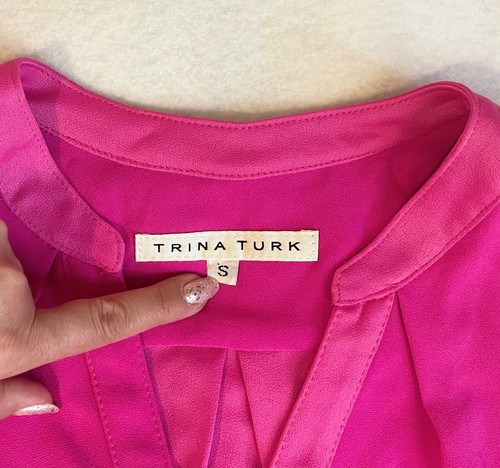 Trina Turk Fuchsia Tank Top Women's- S - Picture 3 of 5