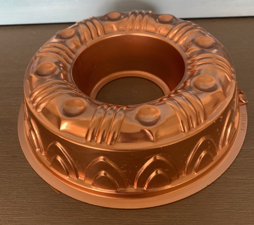 Jello Form Kupfer Wandbehang Aluminium 8,5" Rund Bündel Kuchen Vintage Form - Bild 2 von 7