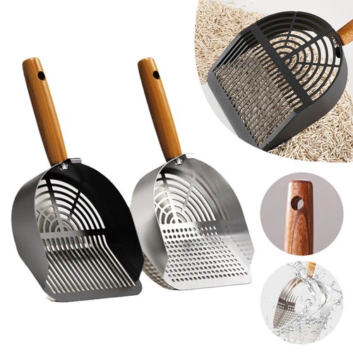 Katzenstreu Schaufel Haustier Abfall feines Loch Schaufel Katzenbedarf Haus Reinigungswerkzeuge - Bild 2 von 17