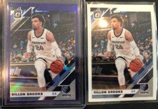 2019-20 Dillon Brooks Donruss Optic Purple Refractor & Base #140 Grizzlies