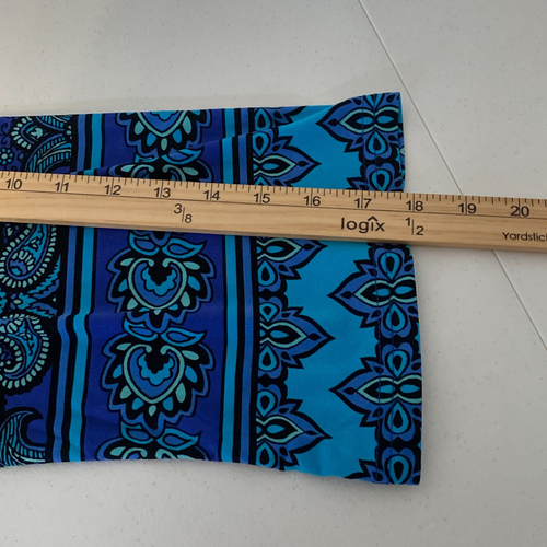 Bob Mackie Usable Arte Talla 1X Azul Púrpura Paisley Cuello Redondo Túnica Fluida Boho - Imagen 14 de 17