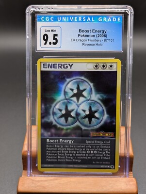 2006 Pokemon EX Dragon Frontiers Boost Energy Reverse Holo #87 CGC Gem ...
