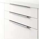 ikea 30" blankett aluminum metal flat cabinet pull handle 2 Pack 702.262.13
