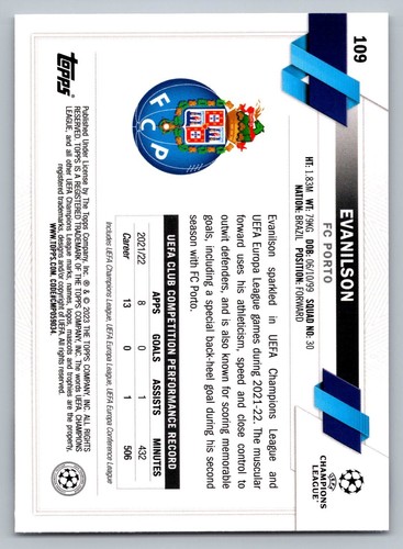 2022-23 Topps UEFA Club Competitions - Pick Your Card - Near Mint - Picture 121 of 247