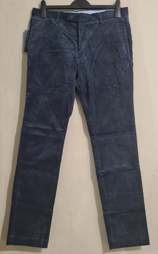 Polo Ralph Lauren Stretch Slim Fit Cotton Stretch Corduroy Pants Dark Grey 32W - Picture 1 of 9
