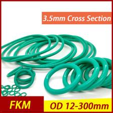FKM O-Rings 3.5mm Cross Section Seal Rubber Gasket Fluorine Rubber OD 12mm-300mm
