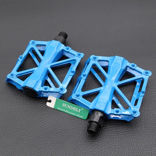 Cycling Mountain MTB / BMX Bike Bicycle Bearing Alloy Flat-Platform Pedals 9/16" - Picture 15 of 16