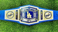 Los Angeles Dodgers  MLB WWE Championship Legacy Title Belt Adult Size 2MM Brass