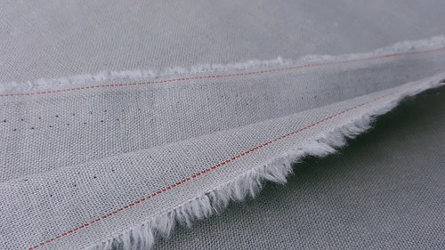 LINEN RAYON BLEND FABRIC BTY GRAY PEWTER 52" WIDE NATURAL FABRIC DRAPING CLOTHES - Picture 5 of 7