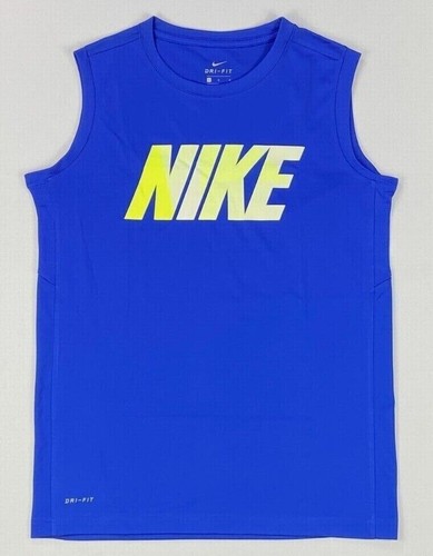Boy's Youth Nike Dry Dri-Fit Sleeveless Polyester Shirt - Picture 2 of 4