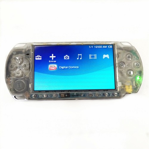 Retrofit Clear White Sony PSP3000 Handheld System Game Console PSP