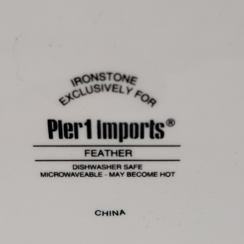Pier 1 Imports FEATHER Water Pitcher Retired Ironstone 9 5/8" Southwest Design - Picture 7 of 11