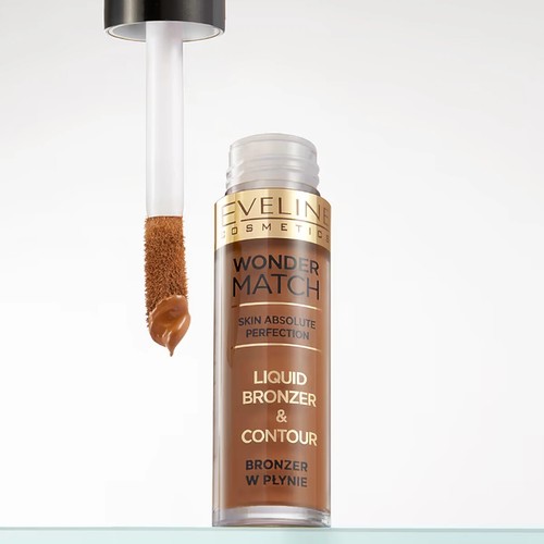Eveline Wonder Match Bronceador Líquido y Contorno Fórmula Cremosa Vegano Efecto Soleado - Imagen 3 de 6