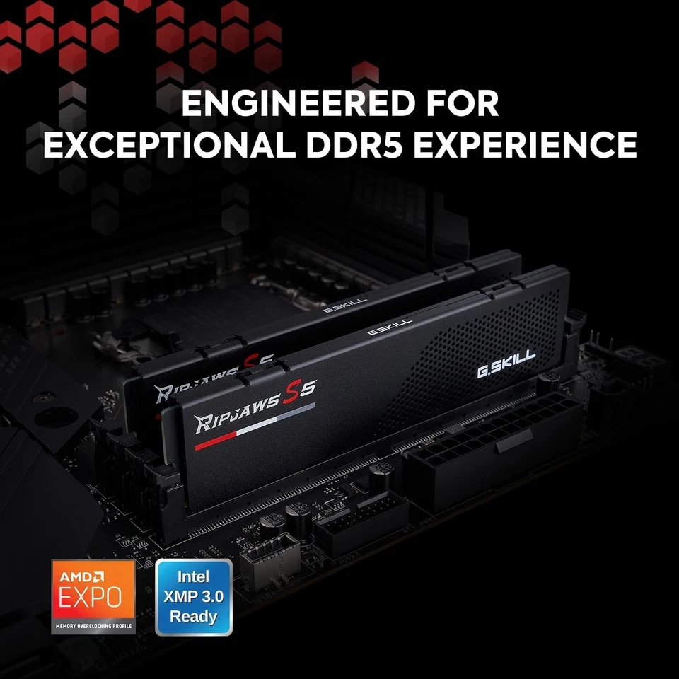 G.Skill Ripjaws S5 Intel XMP 3.0 DDR5 RAM 64GB 2x32GB 6000 CL36 Desktop Memory - Image 4 of 4