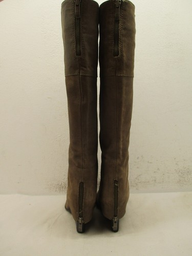Vince Camuto ABRIL Knee High Taupe Leather Wedge Boots Shoes Womens Size 6.5 B - Picture 6 of 12