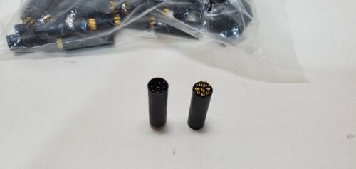 1 BAG x100 PCS M8 MALE to FEMALE MOLDED MDC-8MR-PCB-SB01 STRAIGHT 8 PINS JACKET - Picture 3 of 7