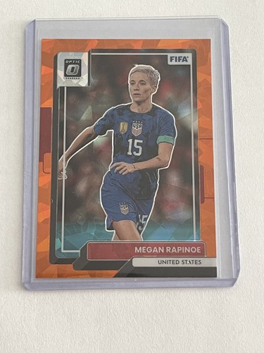 Megan Rapinoe 2022-23 Panini Donruss Orange Cracked Ice USA Card #126