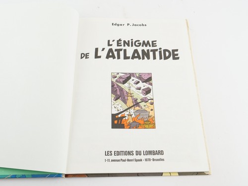 BD L'énigme de l'Atlantide Blake Mortimer Lombard imp Proost 1982 - Bild 3 von 10