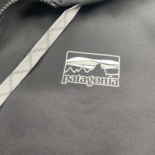 Sudadera con Capucha Patagonia Para Hombre Mediana Negra 73 Logo PolyCycle Cremallera Completa Sudadera - Imagen 5 de 17