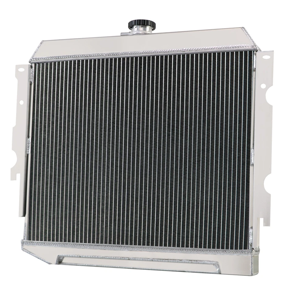 4-Row Radiator+Shroud+Fan Relay For 1968-1972 Dodge Charger Plymouth Barracuda Foto 3 de 4