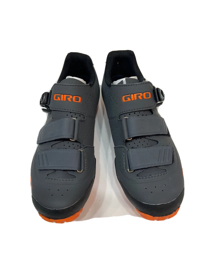 Giro Privateer R 骑行鞋 MTB 39.5 男式 US 7 黑影火焰橙色新品 — 第 2/4 张图片