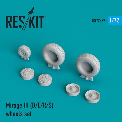 ResKit RS72-0029 Scale 1:72 MirageIII (D,E,R,S) Resin Wheel Upgrade for Aviation - Picture 19 of 24