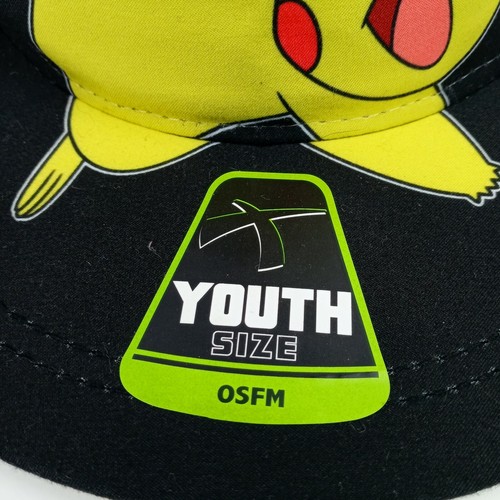 Pokemon Pikachu Hat Snapback Cap Adjustable Youth Size OSFM Embroidery Logo - Picture 4 of 7