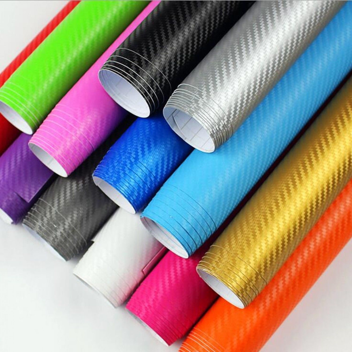 3D Premium Carbon Fiber Vinyl Wrap Roll Bubble Free Air Release